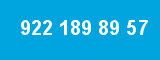 922 189 89 57 922 189 89 57